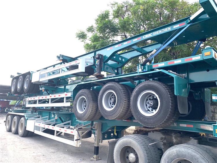 Sơ mi rơ moóc xương Cimc 3 trục 45 feet